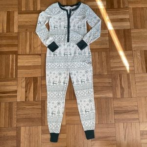 LIKE NEW Hearth & Hand with Magnolia “Good Tidings"
1-PC Union Suit Pajamas - XS